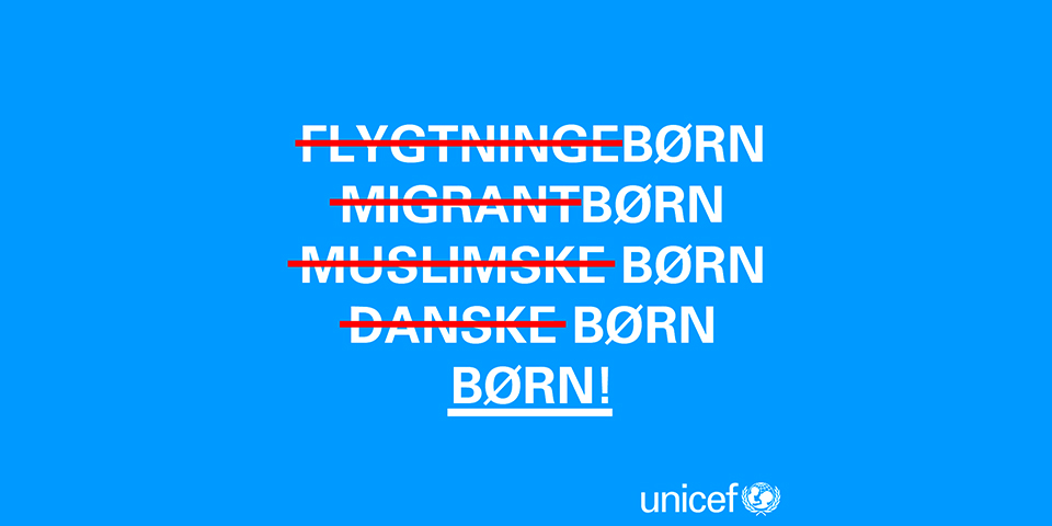 Alle børns dags plakat fra Unicef