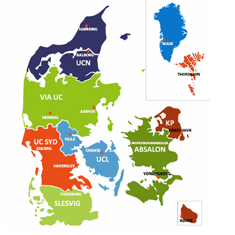 CFU'erne ligger i alle regioner i Danmark